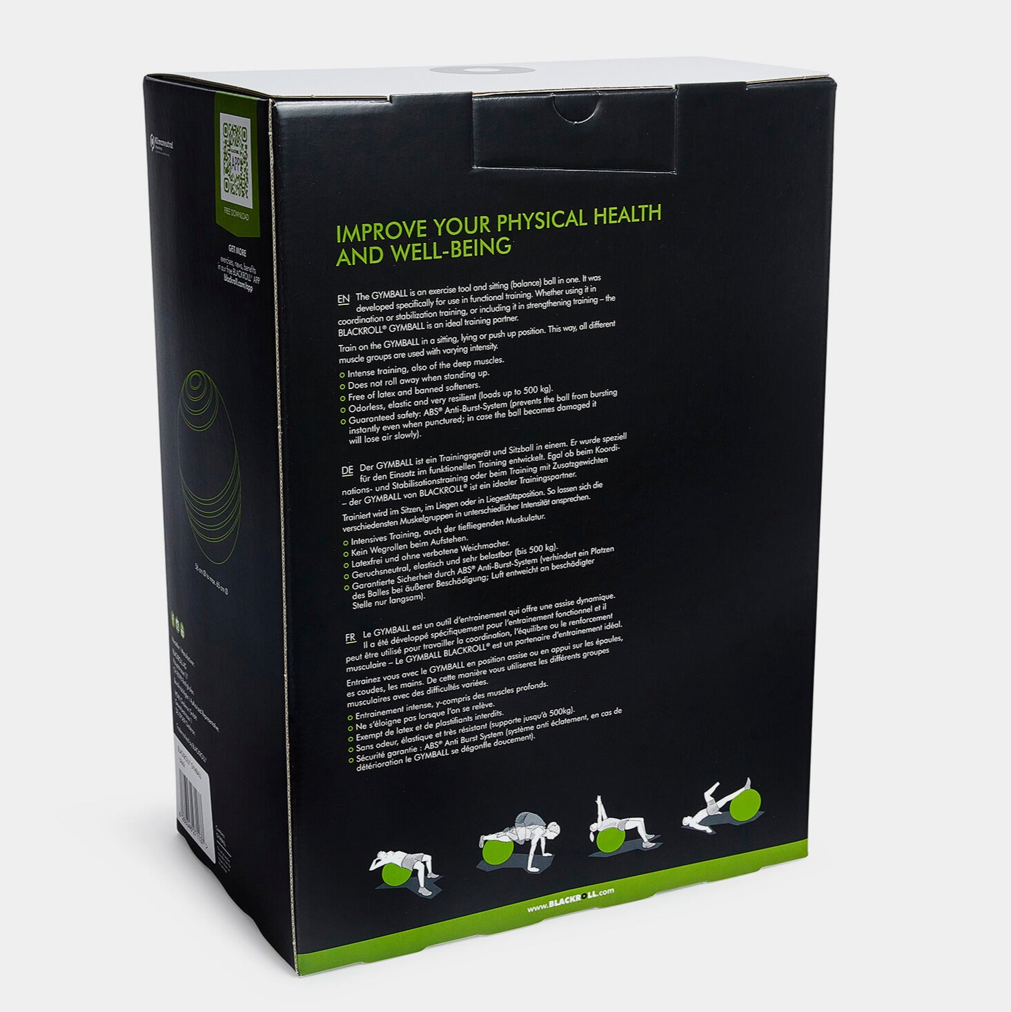 BLACKROLL® GYMBALL 65 Black