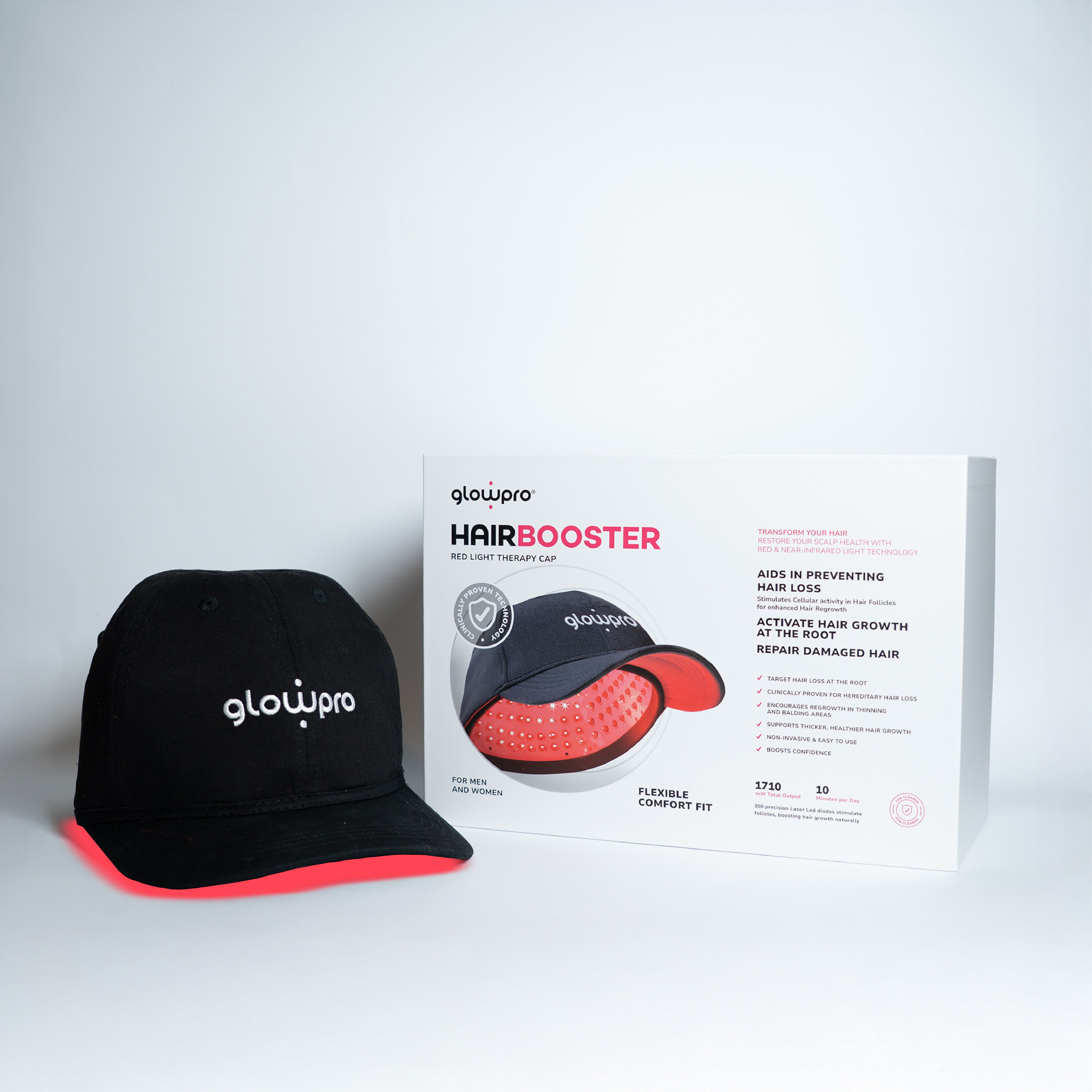 Hypervolt Go 2 + Glowpro Hairbooster
