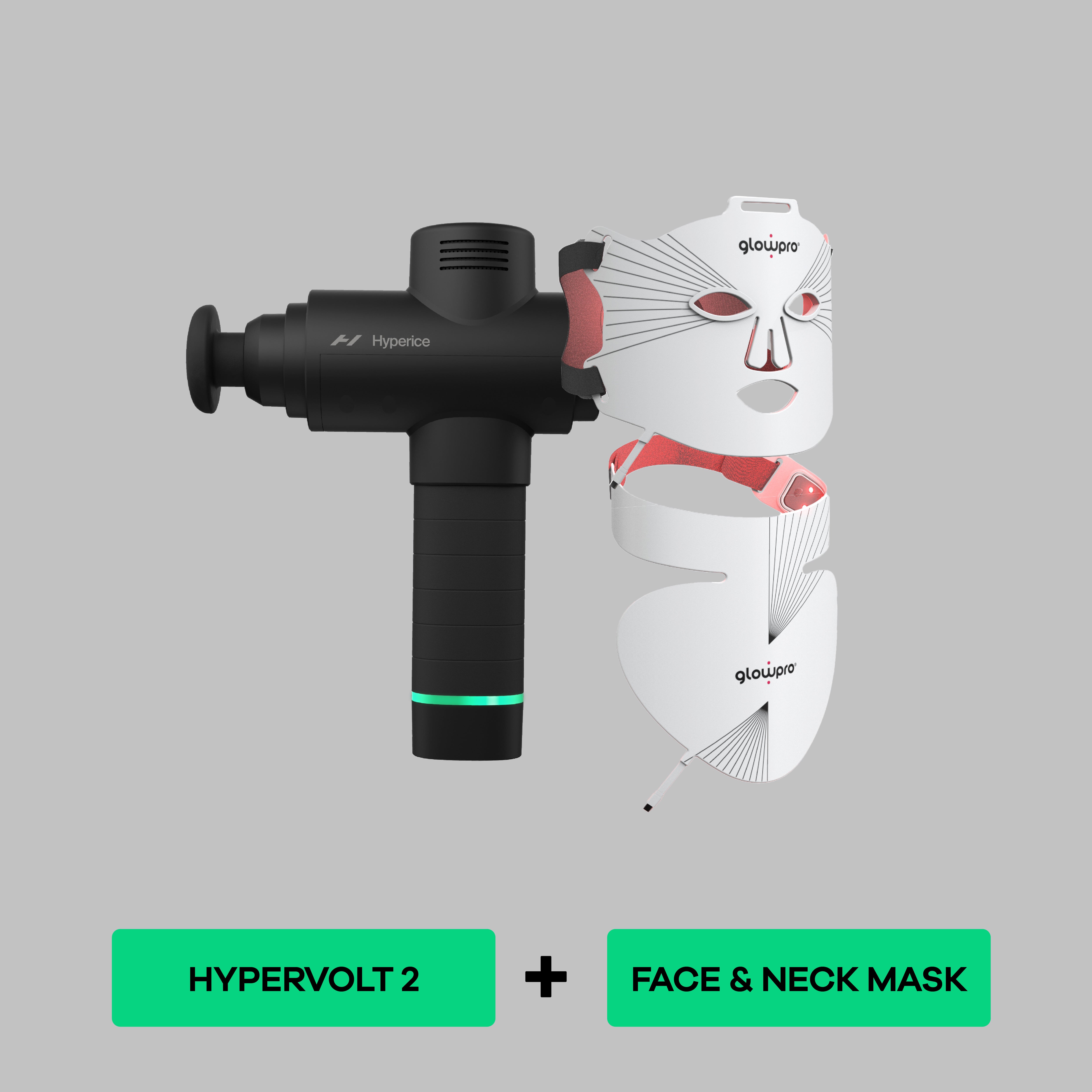 Glowpro Mask FACE & NECK + Hypervolt 2