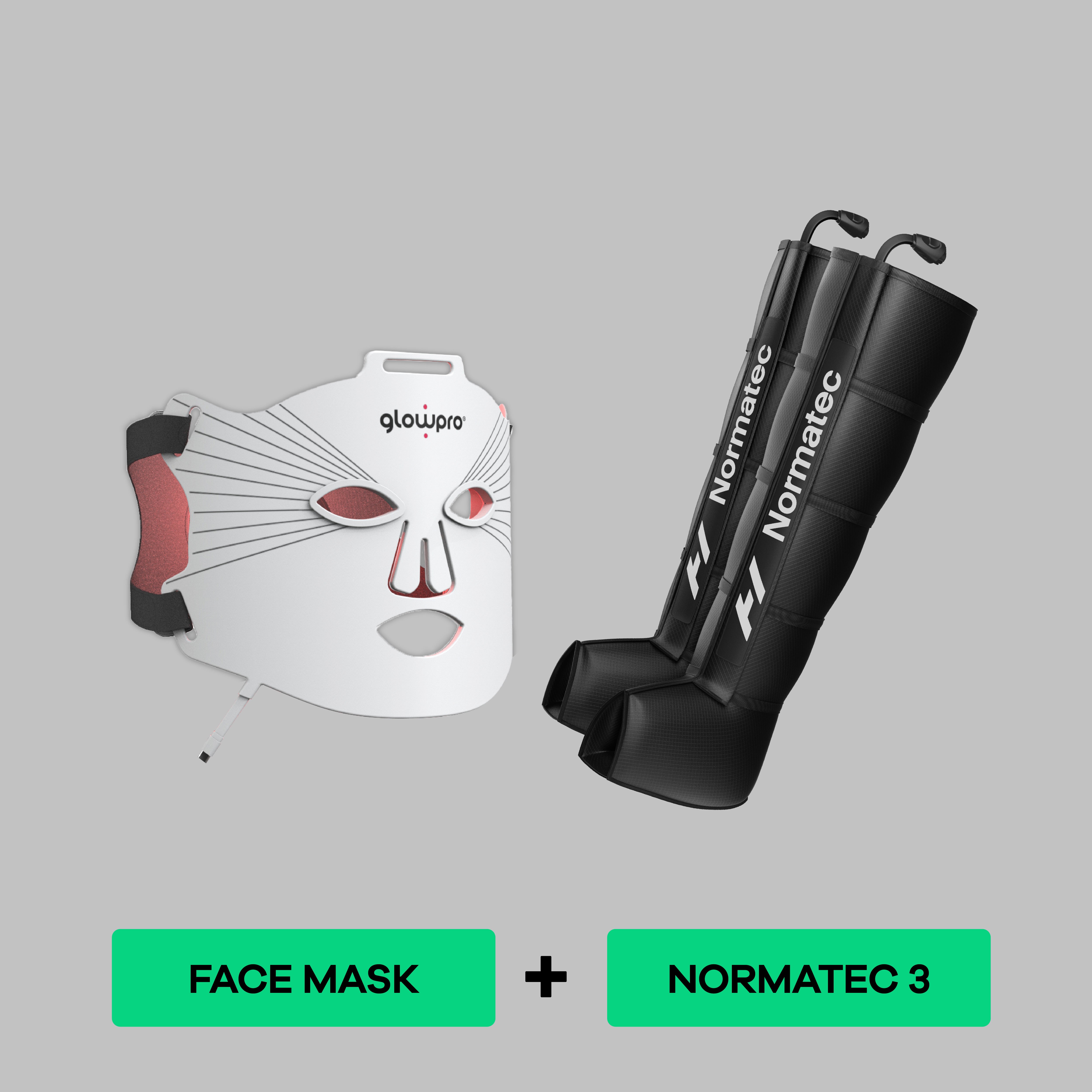 Normatec 3 + Glowpro FACE MASK