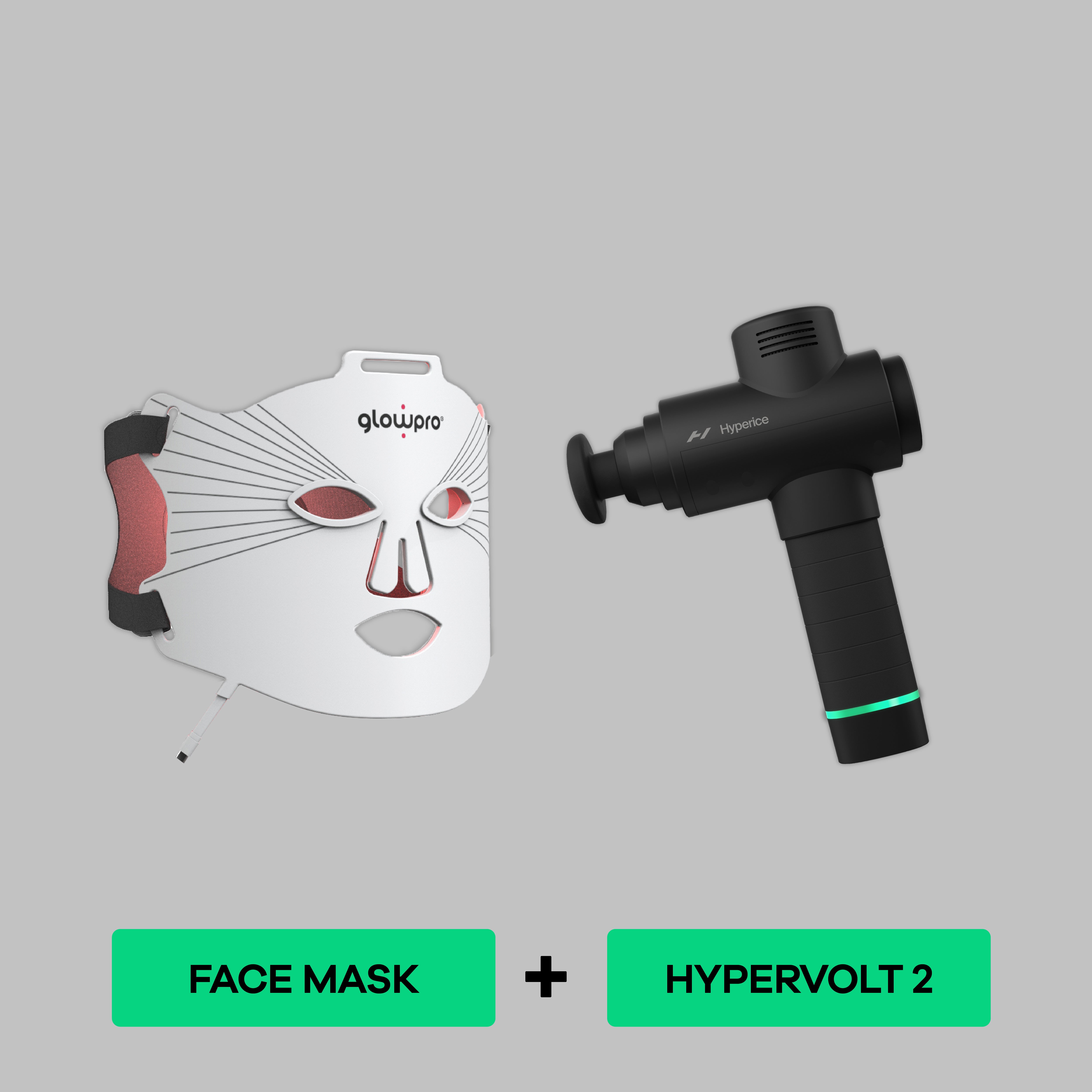 Hypervolt 2 + Glowpro Mask FACE
