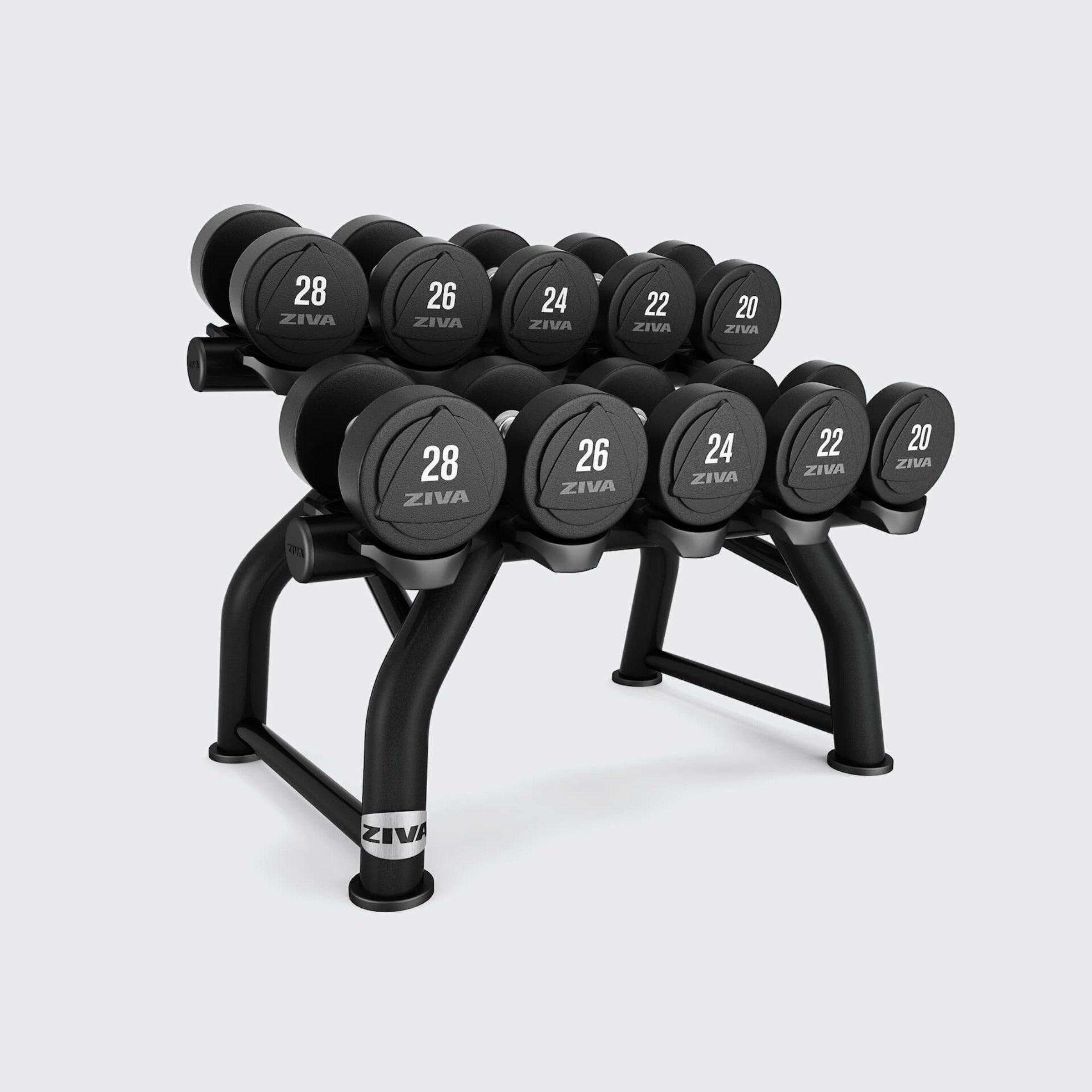 St 5 Pair Horizontal Dumbbell Rack