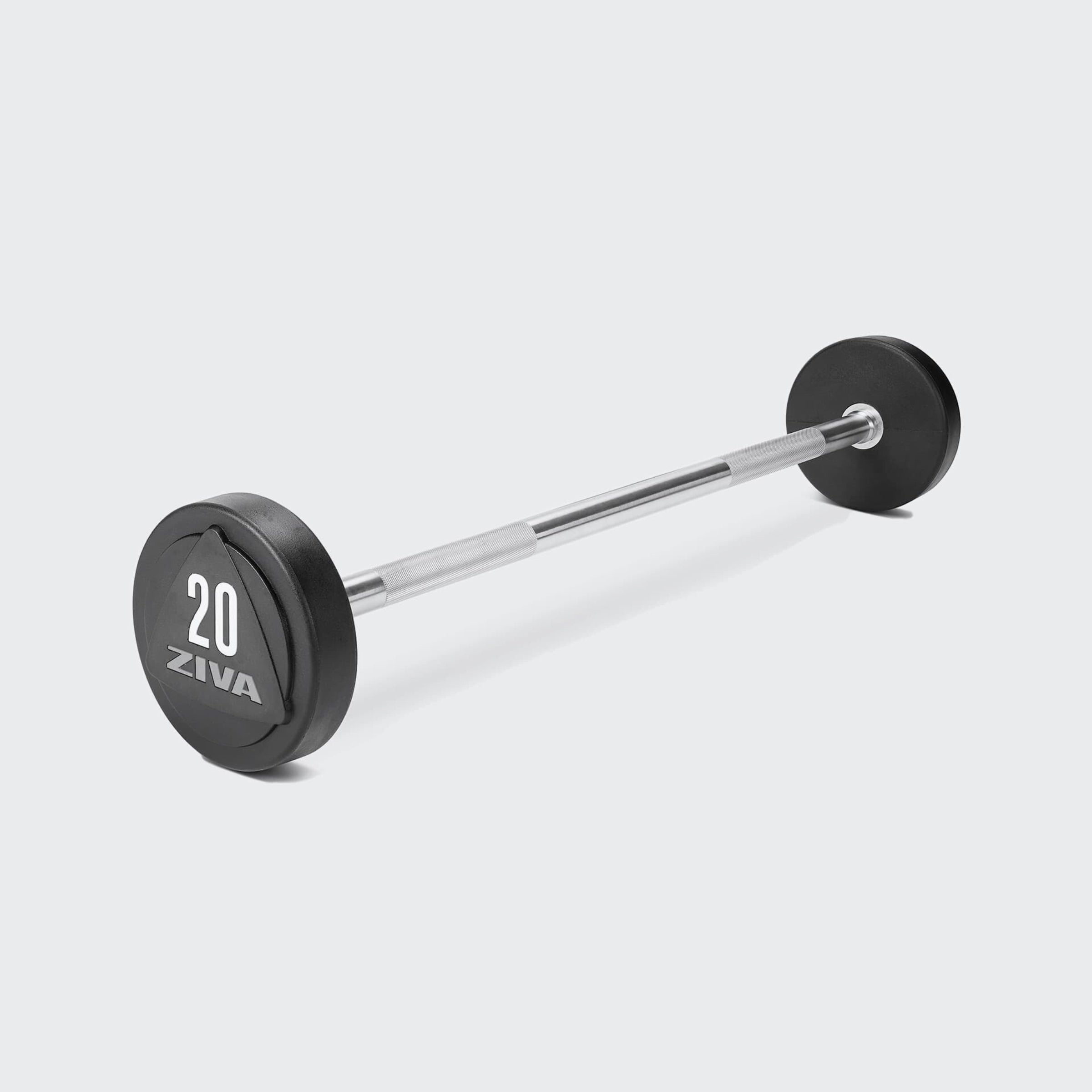 ZVO Solid Steel Urethane Barbells