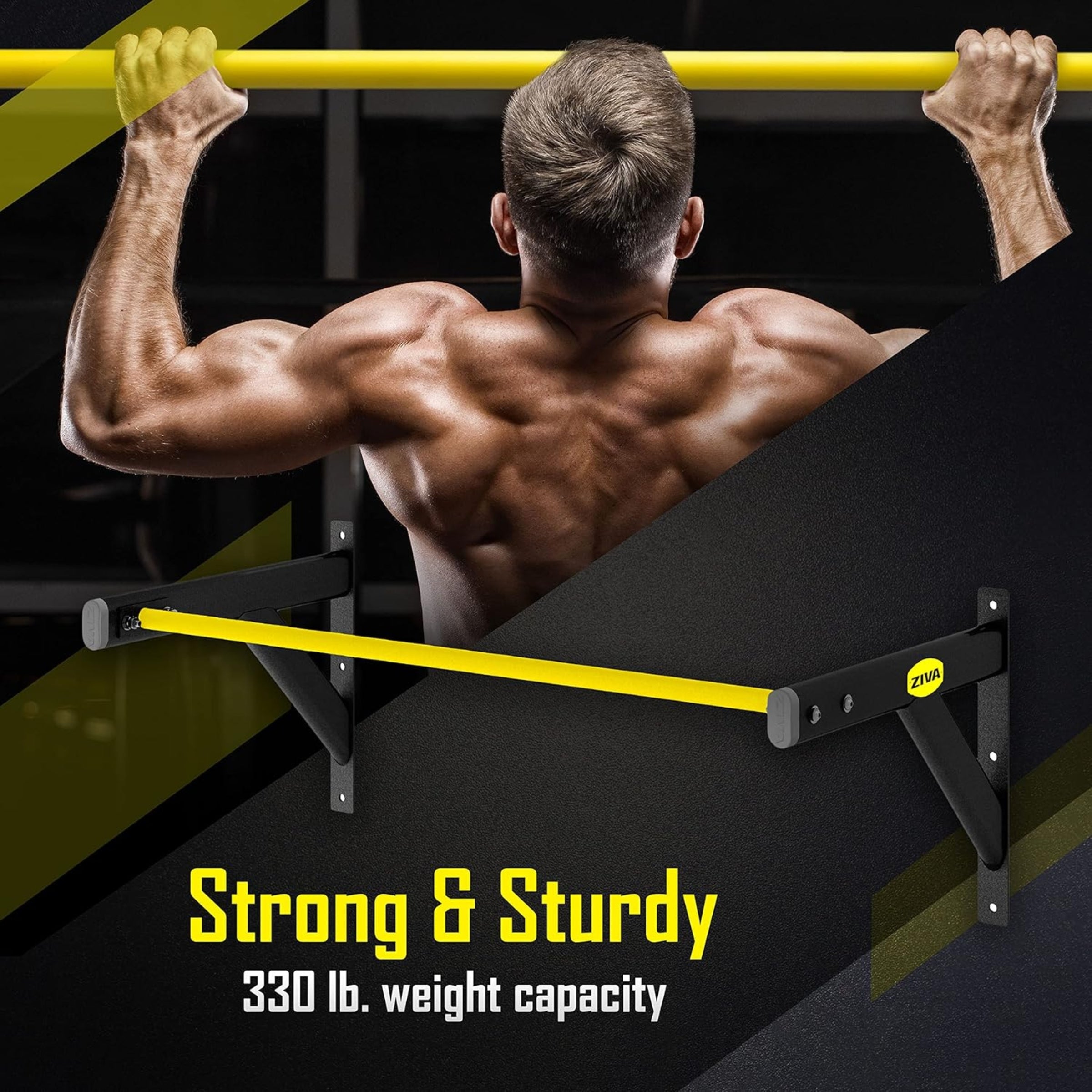 Wall-Mounted Pull-Up Bar Station